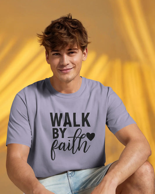 Walk By Faith | Unisex Elevated Premium Cotton T-Shirt| Lumina Collection