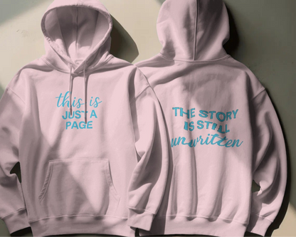 This is just a page| The story is still unwritten |Unisex Oversized Hoodie| Echo Collection