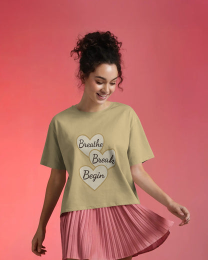 Breathe Break Begin | Unisex Elevated Premium Cotton T-Shirt| Lumina Collection