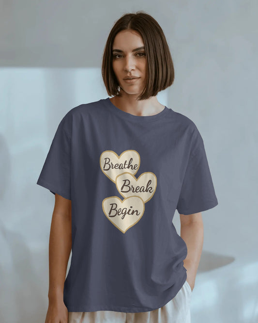 Breathe Break Begin | Unisex Elevated Premium Cotton T-Shirt| Lumina Collection