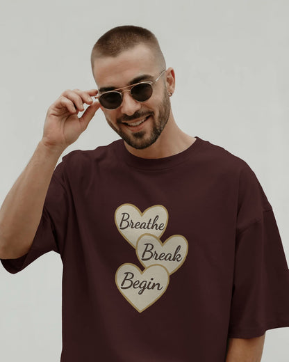 Breathe Break Begin | Unisex Elevated Premium Cotton T-Shirt| Lumina Collection