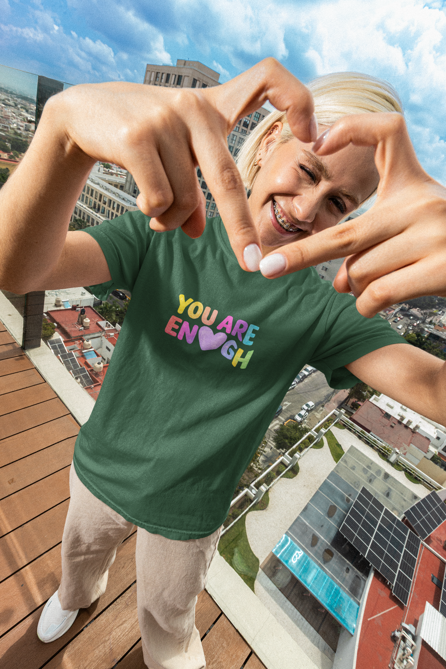 You are Enough | Unisex Terry Oversized T-Shirt | Colour Escape