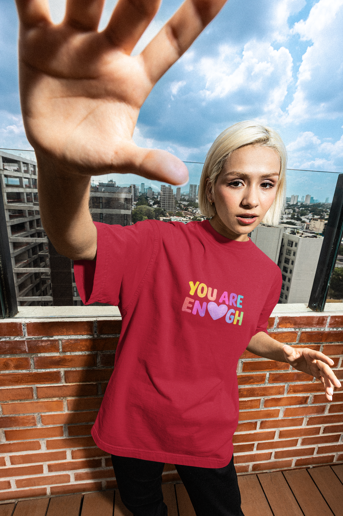 You are Enough | Unisex Terry Oversized T-Shirt | Colour Escape