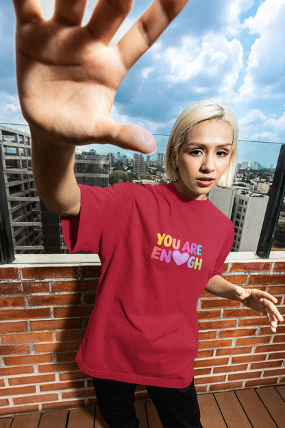 You are Enough | Unisex Terry Oversized T-Shirt | Colour Escape