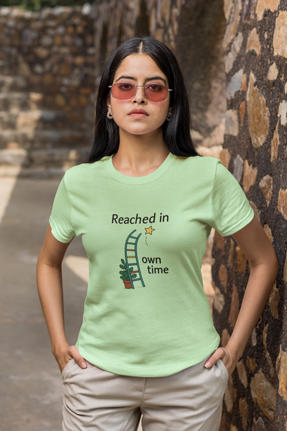 Reached in Own Time | Unisex Terry Oversized T-Shirt | Colour Escape