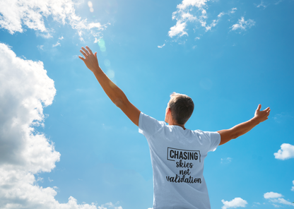 Chasing Skies Not Validation |Unisex Oversized Classic T-Shirt| Wander Escape Collection