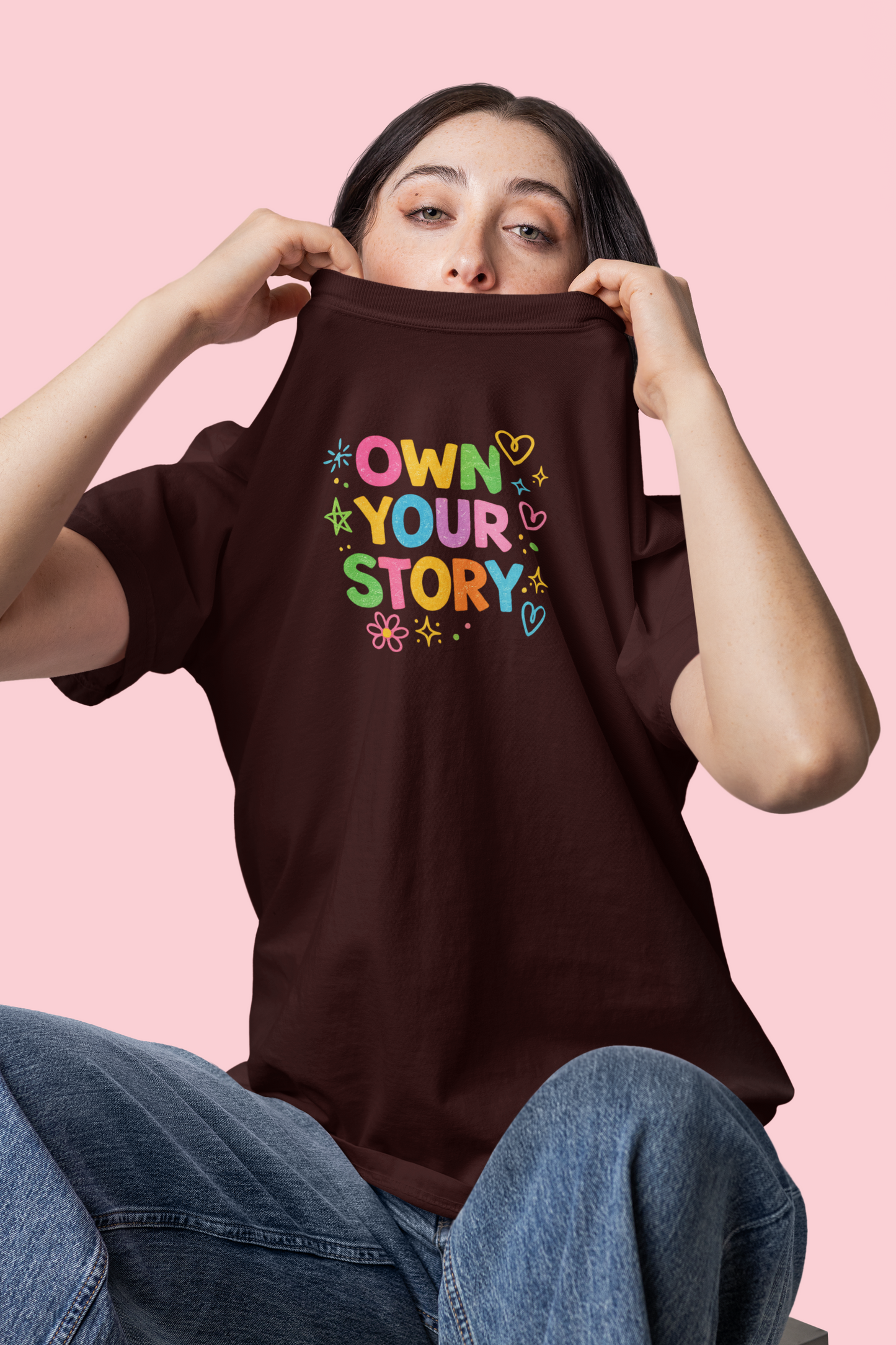 Own your story | Unisex Terry Oversized T-Shirt | Colour Escape