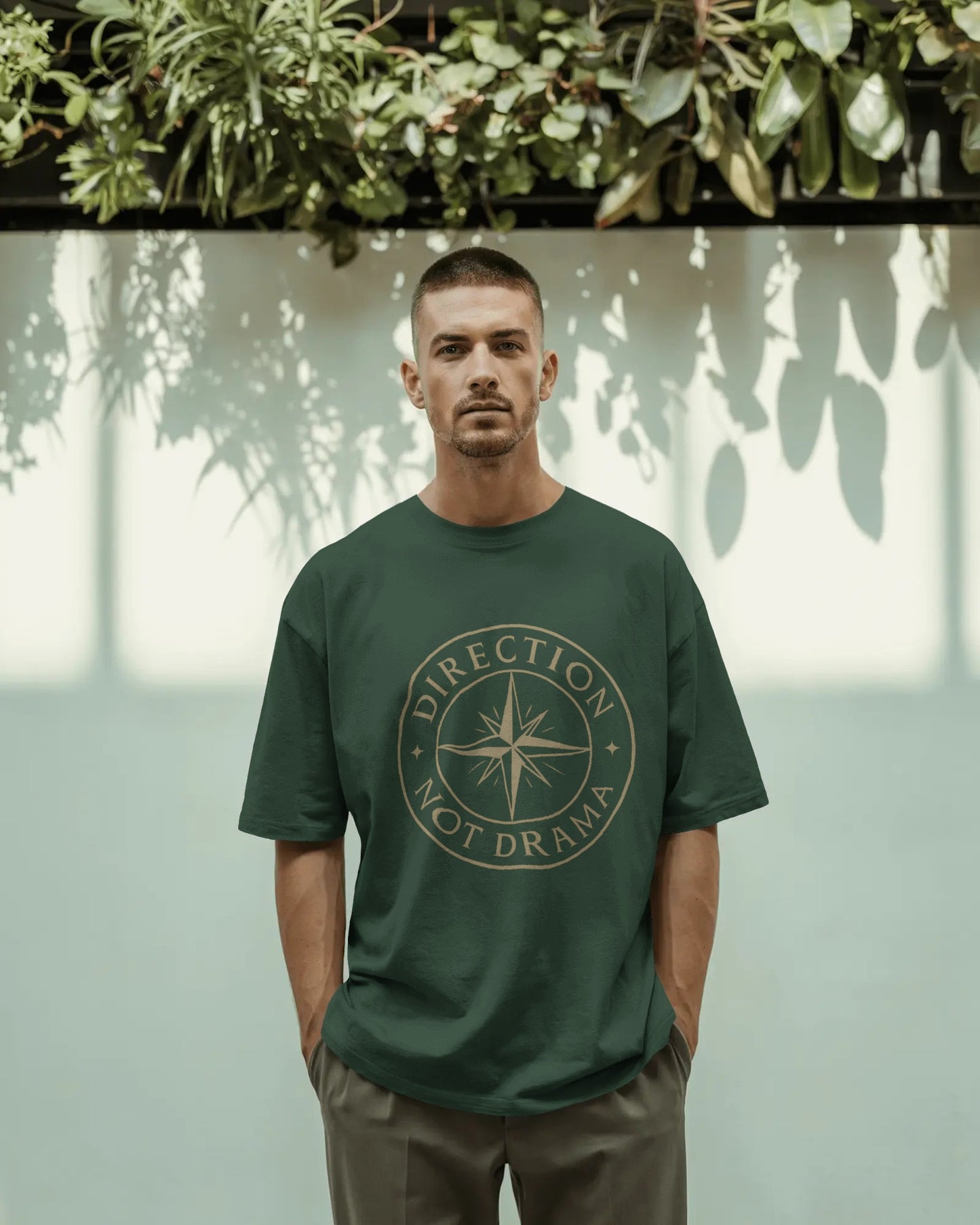 Direction Not Drama |Unisex Oversized Classic T-Shirt| Wander Escape Collection