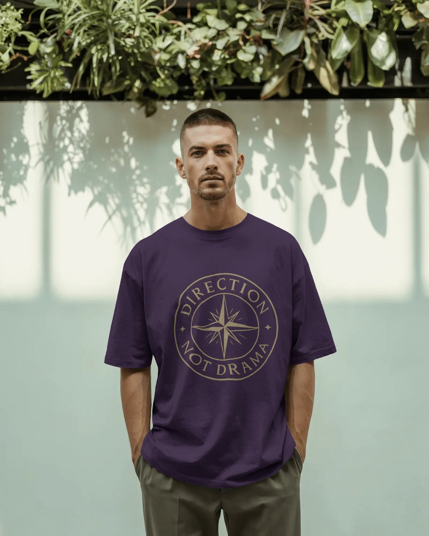 Direction Not Drama |Unisex Oversized Classic T-Shirt| Wander Escape Collection