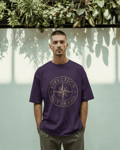 Direction Not Drama |Unisex Oversized Classic T-Shirt| Wander Escape Collection