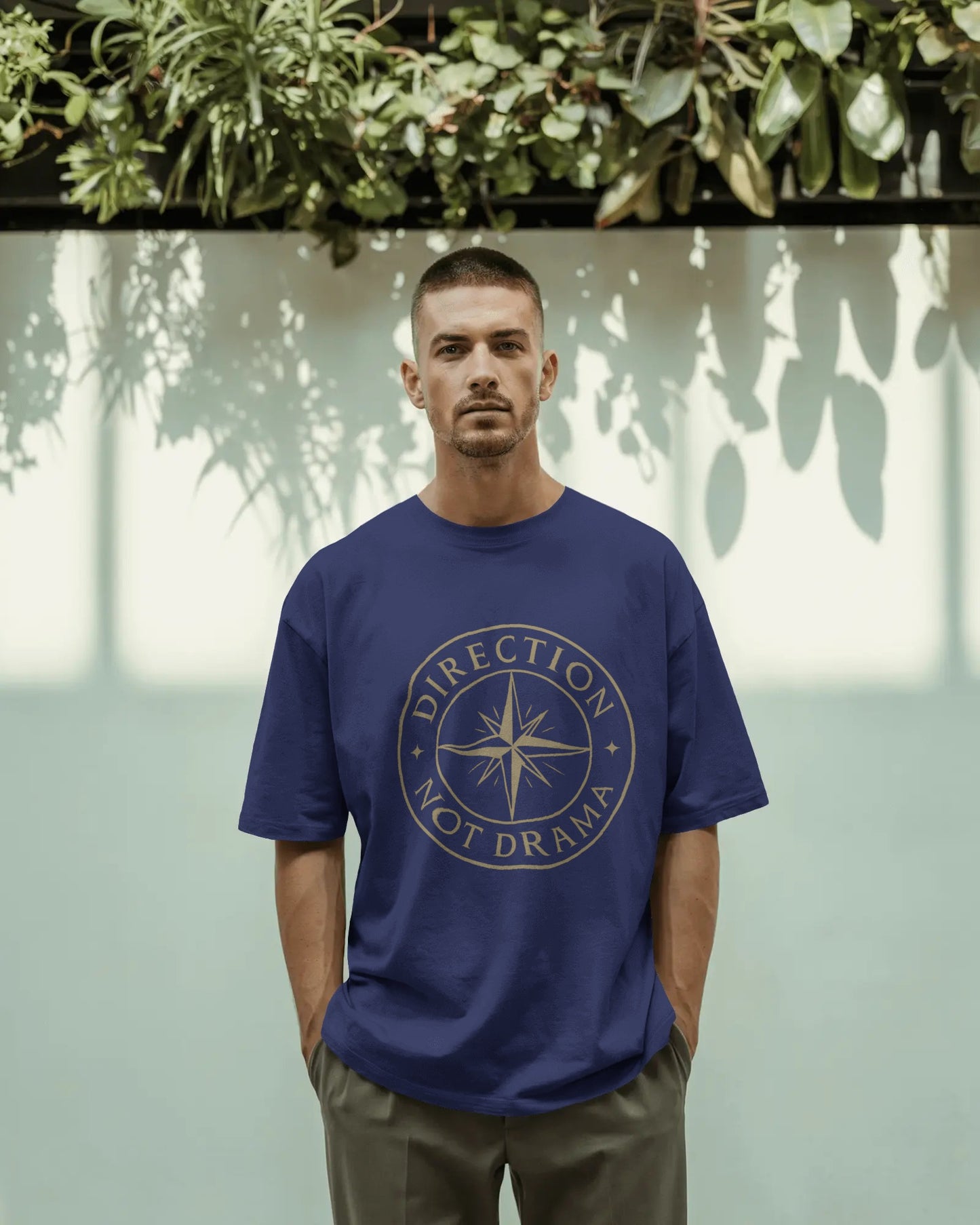 Direction Not Drama |Unisex Oversized Classic T-Shirt| Wander Escape Collection