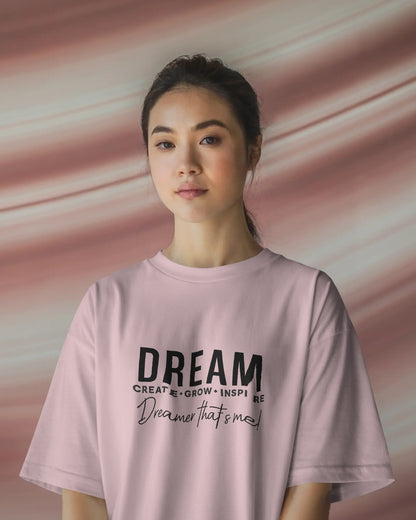 Dream | create grow inspire| Unisex Oversized Classic T-Shirt| Wander Escape Collection