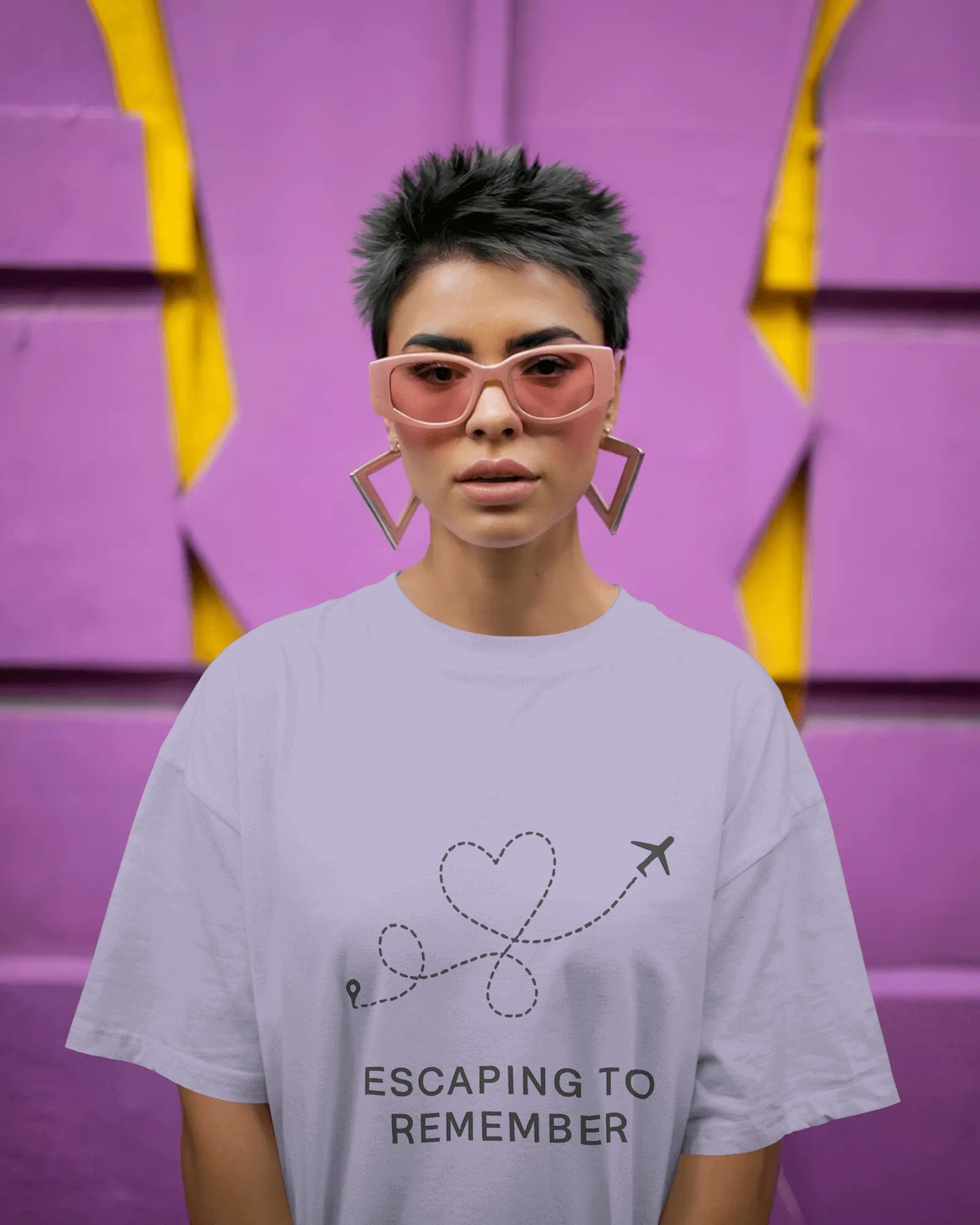Escaping To Remember |Unisex Oversized Classic T-Shirt| Wander Escape Collection
