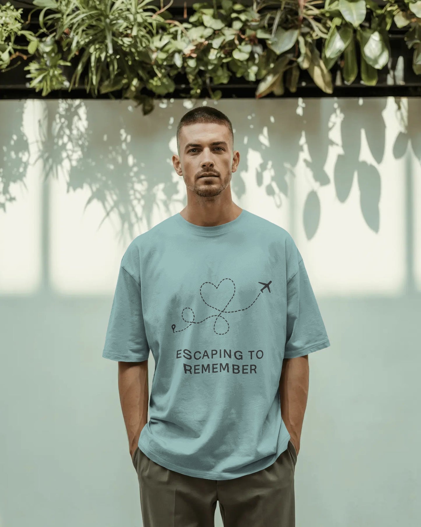 Escaping To Remember |Unisex Oversized Classic T-Shirt| Wander Escape Collection