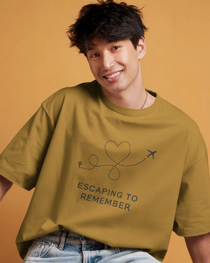 Escaping To Remember |Unisex Oversized Classic T-Shirt| Wander Escape Collection