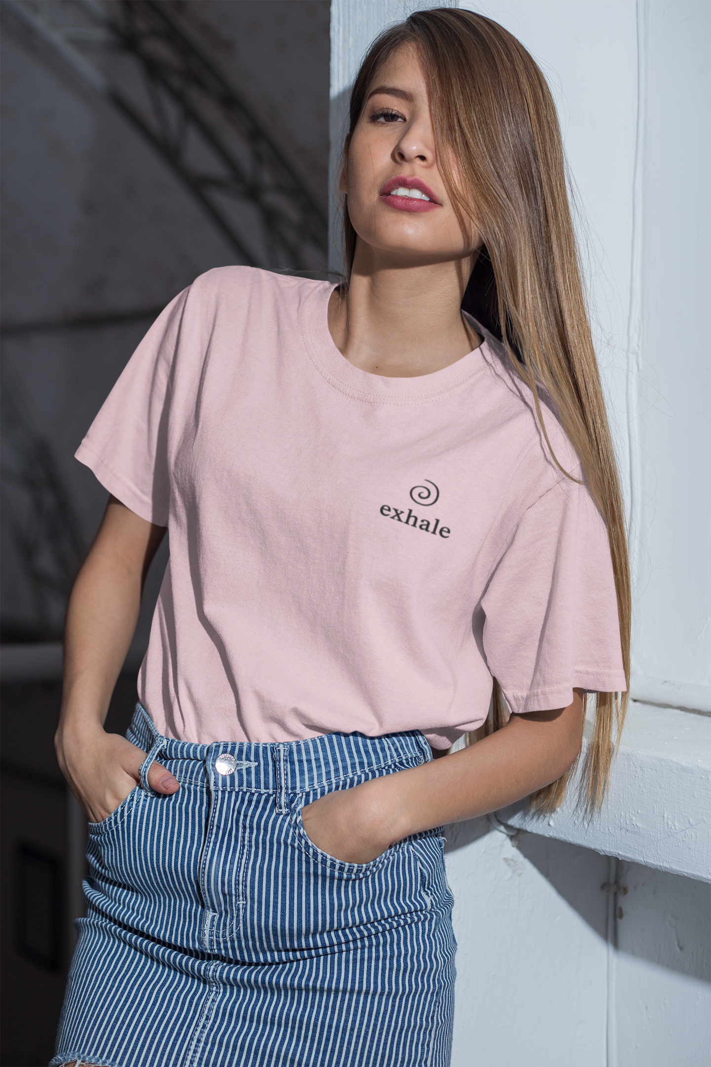 Exhale| Unisex Classic Crew T-Shirt| Corner Notes Collection