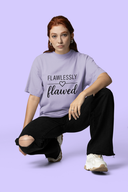 Flawlessly  Flawed |Unisex Classic Crew T-Shirt| Healing Escape Collection