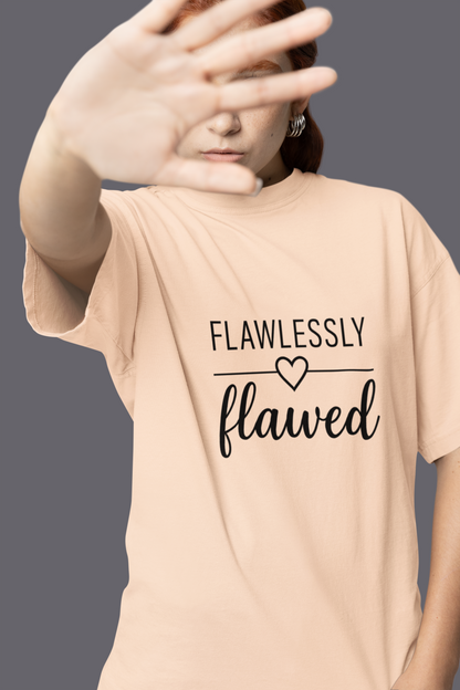 Flawlessly  Flawed |Unisex Classic Crew T-Shirt| Healing Escape Collection
