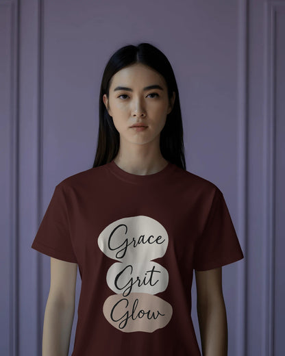 Grace Grit Glory |Unisex Elevated Premium Cotton T-Shirt| Lumina Collection