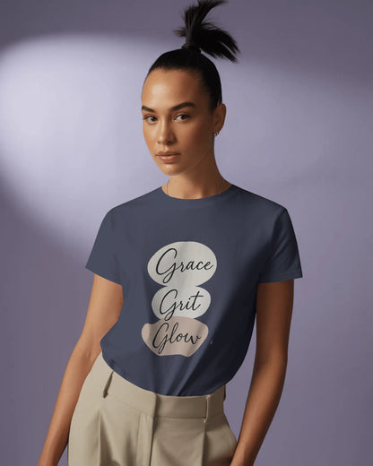 Grace Grit Glory |Unisex Elevated Premium Cotton T-Shirt| Lumina Collection