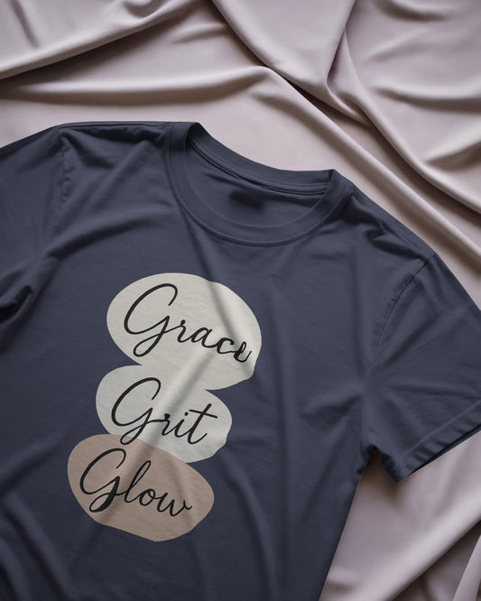 Grace Grit Glory |Unisex Elevated Premium Cotton T-Shirt| Lumina Collection