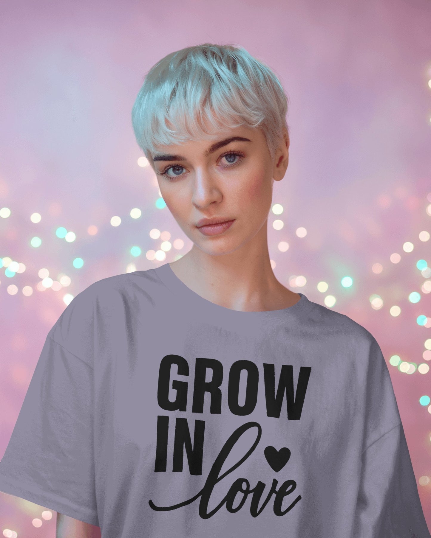 Grow in Love | Unisex Elevated Premium Cotton T-Shirt| Lumina Collection