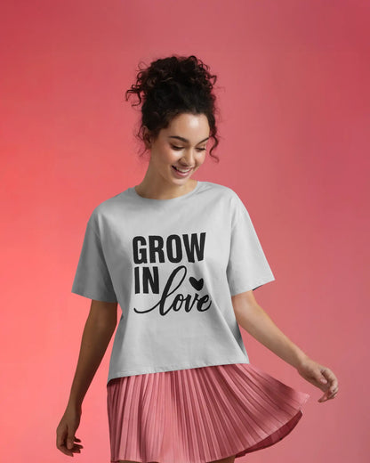 Grow in Love | Unisex Elevated Premium Cotton T-Shirt| Lumina Collection