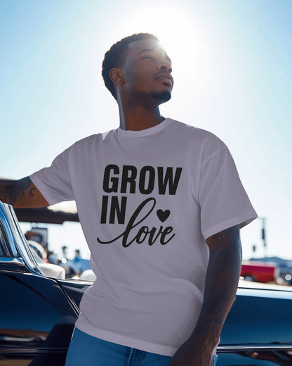 Grow in Love | Unisex Elevated Premium Cotton T-Shirt| Lumina Collection
