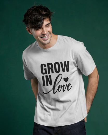 Grow in Love | Unisex Elevated Premium Cotton T-Shirt| Lumina Collection