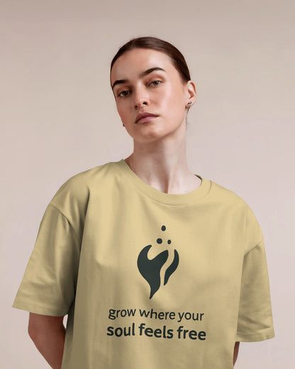 Grow Where Your Soul Feels Free | Unisex Elevated Premium Cotton T-Shirt| Lumina Collection