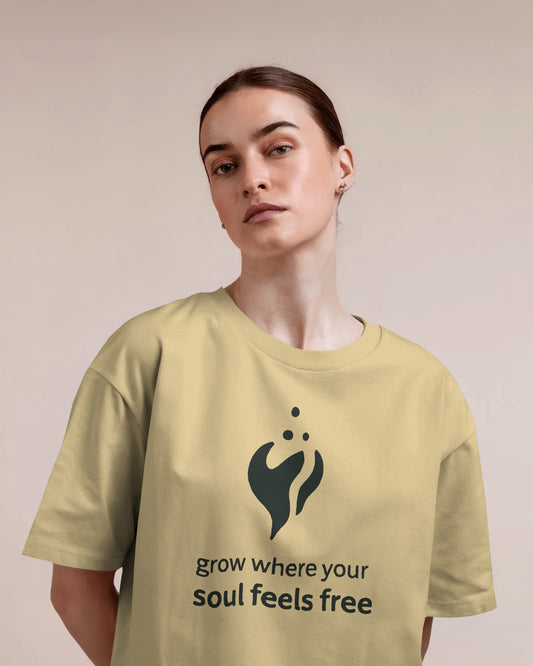 Grow Where Your Soul Feels Free | Unisex Elevated Premium Cotton T-Shirt| Lumina Collection