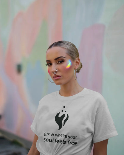 Grow Where Your Soul Feels Free | Unisex Elevated Premium Cotton T-Shirt| Lumina Collection