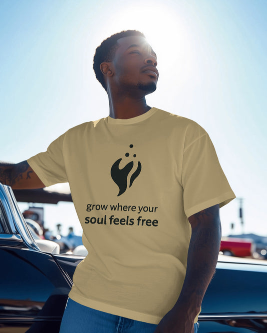 Grow Where Your Soul Feels Free | Unisex Elevated Premium Cotton T-Shirt| Lumina Collection