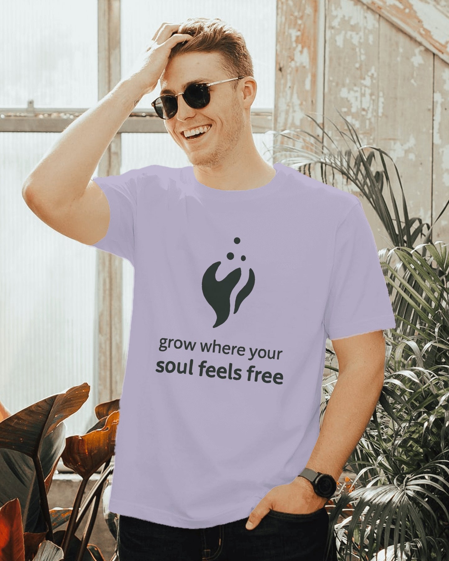 Grow Where Your Soul Feels Free | Unisex Elevated Premium Cotton T-Shirt| Lumina Collection