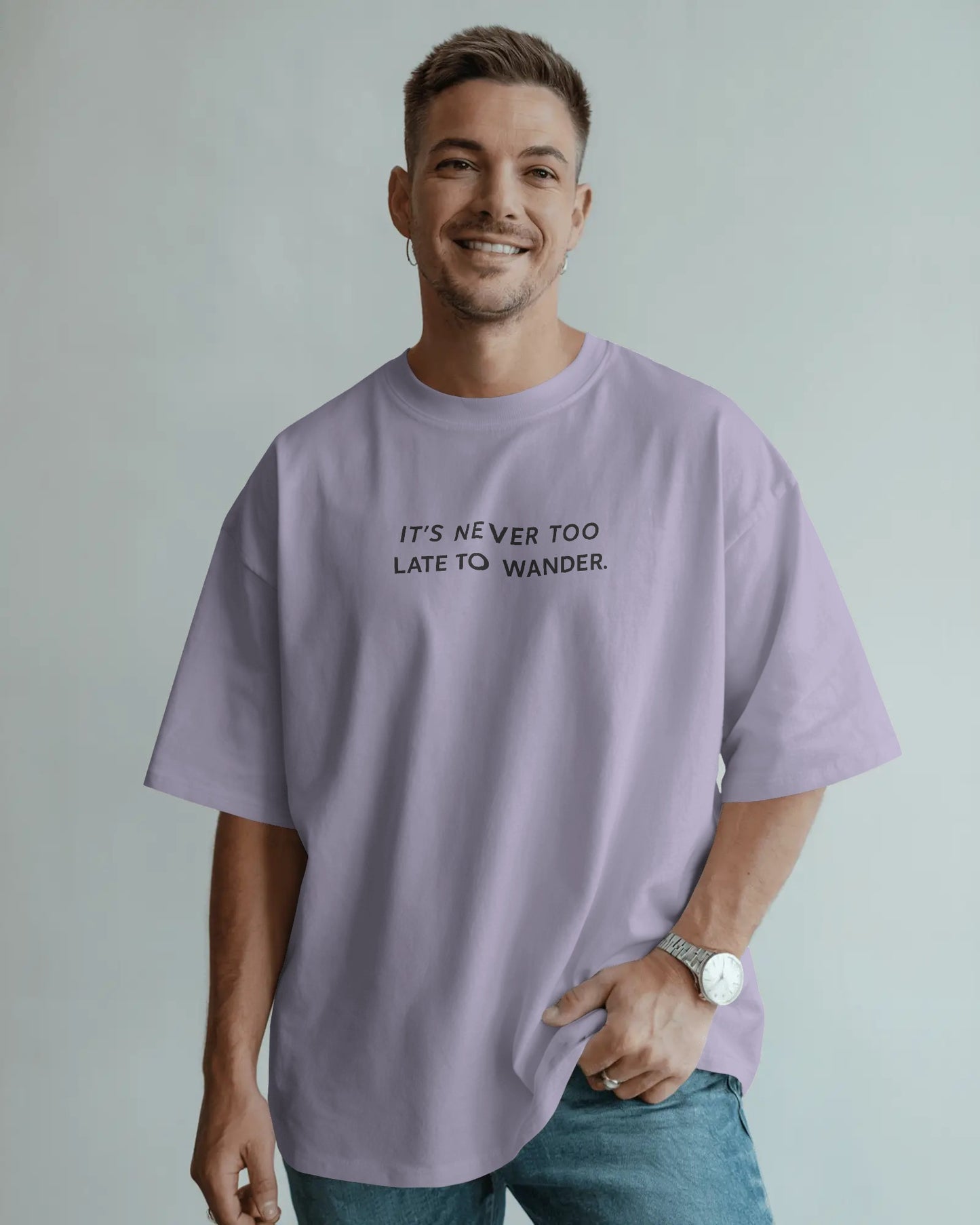 Its Never Too Late To Wander |Unisex Oversized Classic T-Shirt| Wander Escape Collection