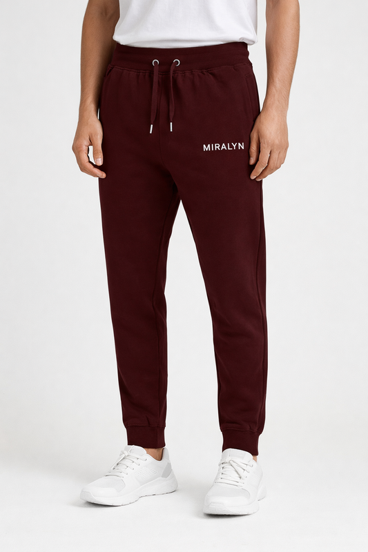 Classic Comfort Unisex Joggers | Quiet Motion Collection | Plum Ember Maroon