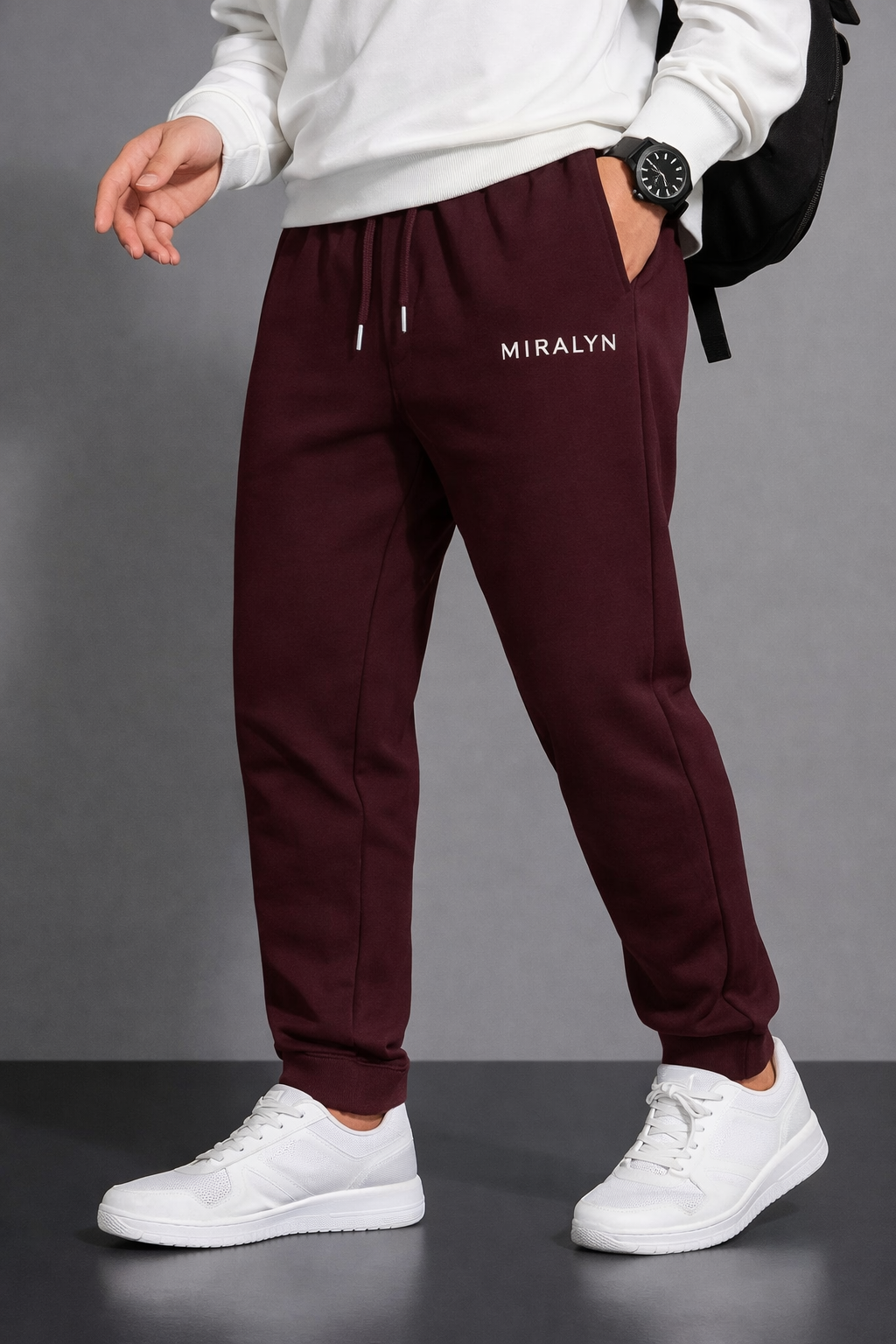 Classic Comfort Unisex Joggers | Quiet Motion Collection | Plum Ember Maroon