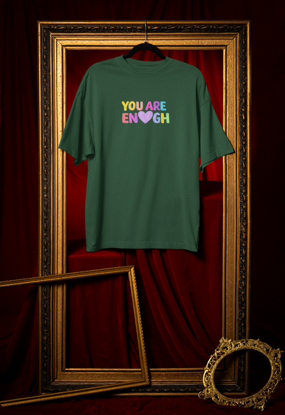 You are Enough | Unisex Terry Oversized T-Shirt | Colour Escape