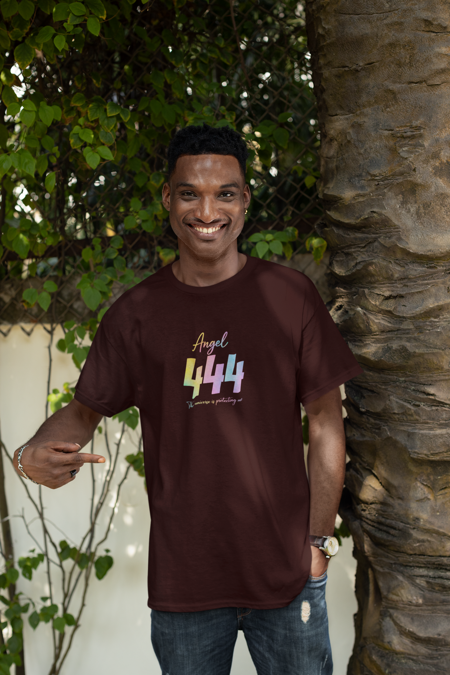 Angel 444 | Unisex Terry Oversized T-Shirt | Colour Escape