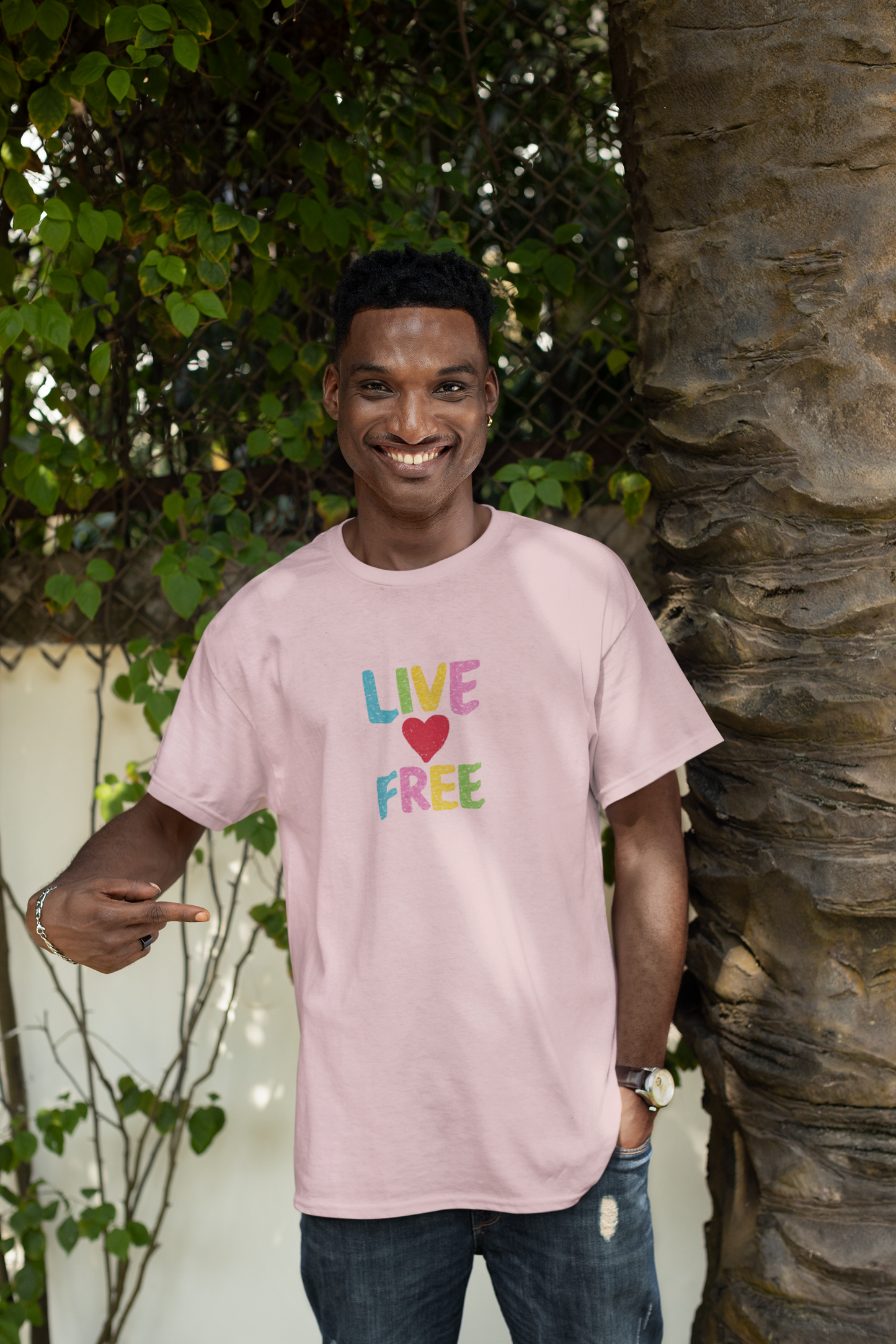 Live ❤️ Free |Unisex Terry Oversized T-Shirt | Colour Escape