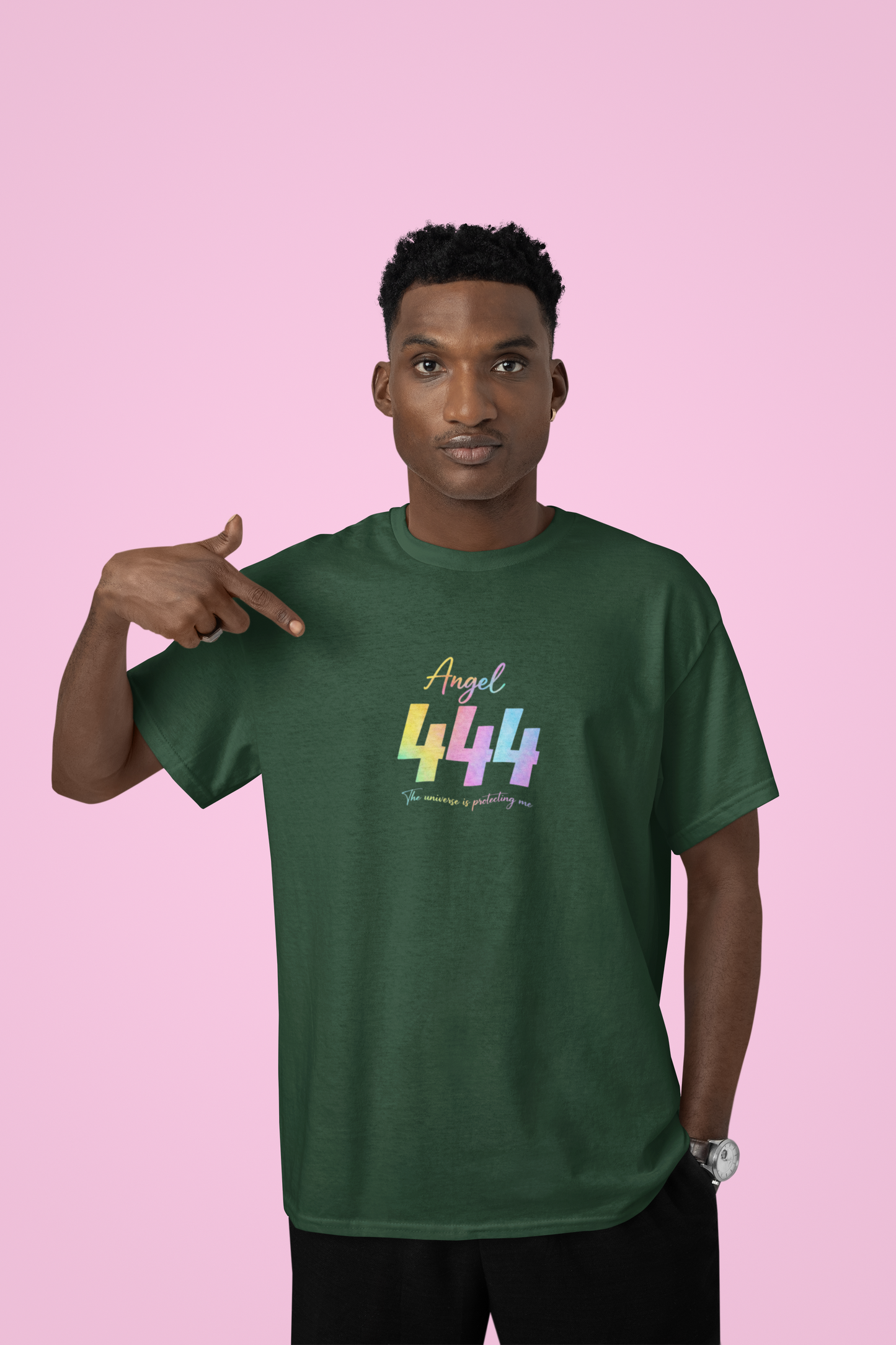 Angel 444 | Unisex Terry Oversized T-Shirt | Colour Escape