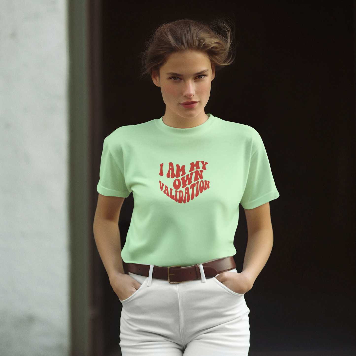 I am my Own Validation | Unisex Terry Oversized T-Shirt | Colour Escape
