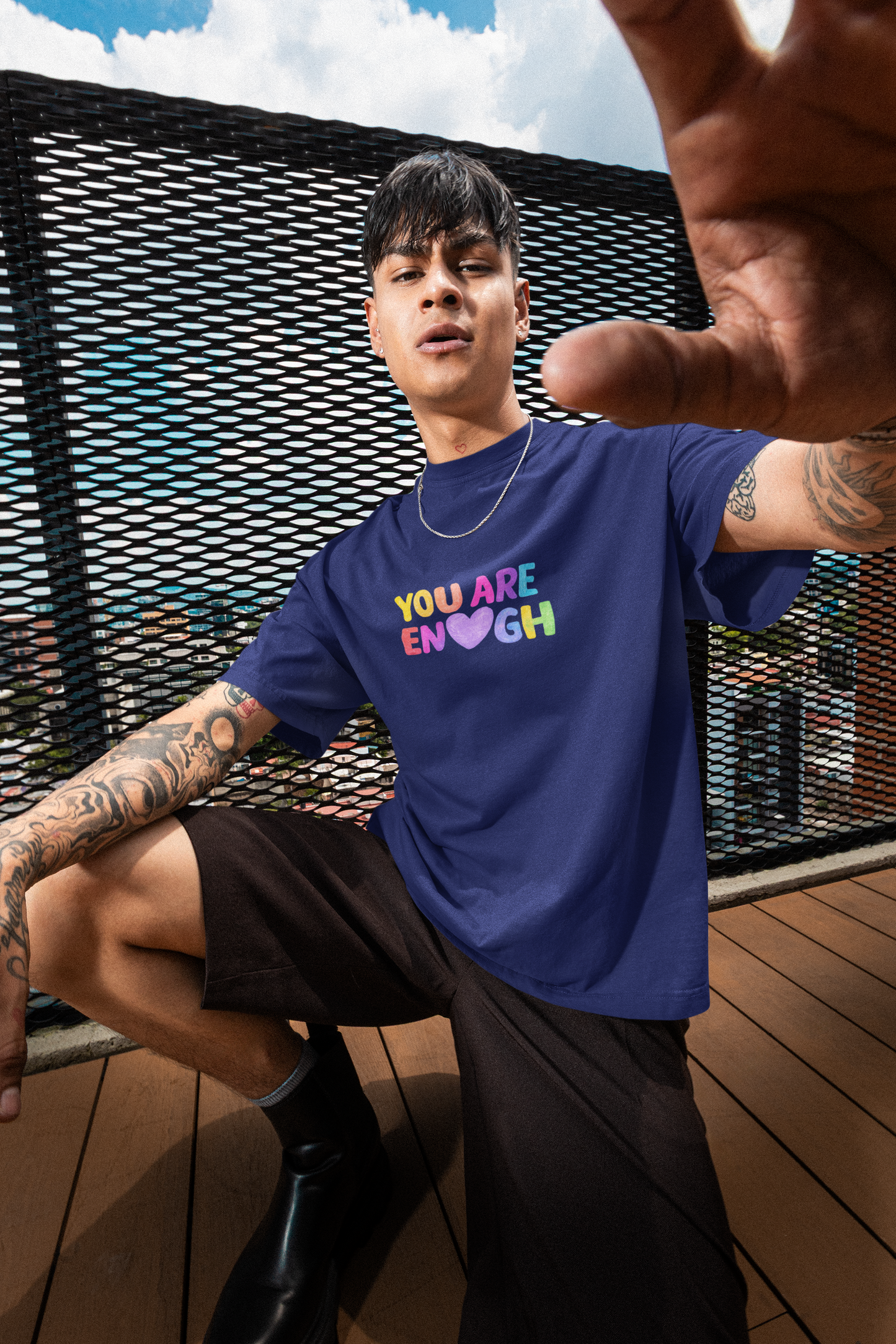 You are Enough | Unisex Terry Oversized T-Shirt | Colour Escape