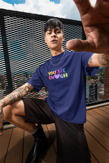 You are Enough | Unisex Terry Oversized T-Shirt | Colour Escape