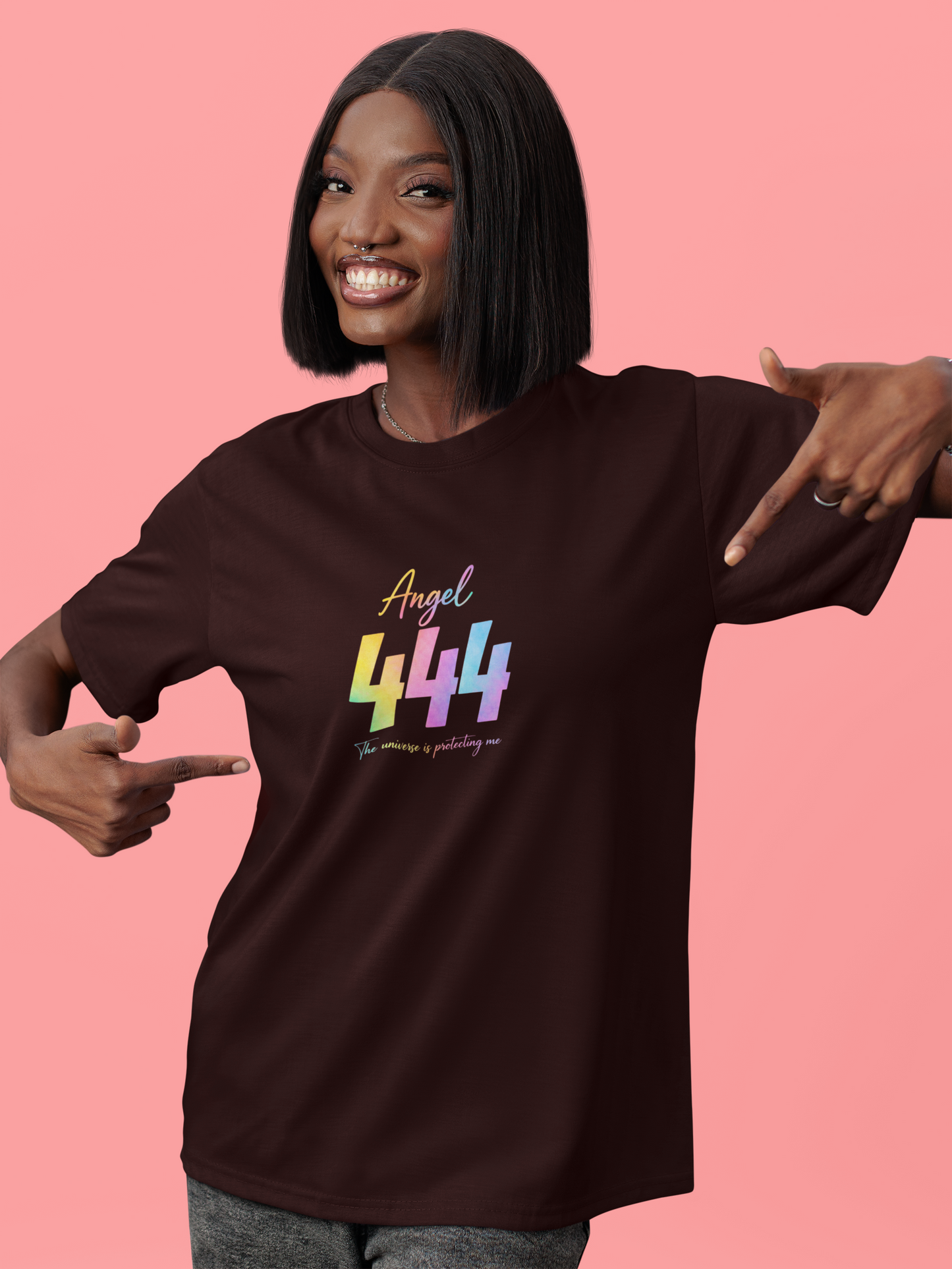 Angel 444 | Unisex Terry Oversized T-Shirt | Colour Escape