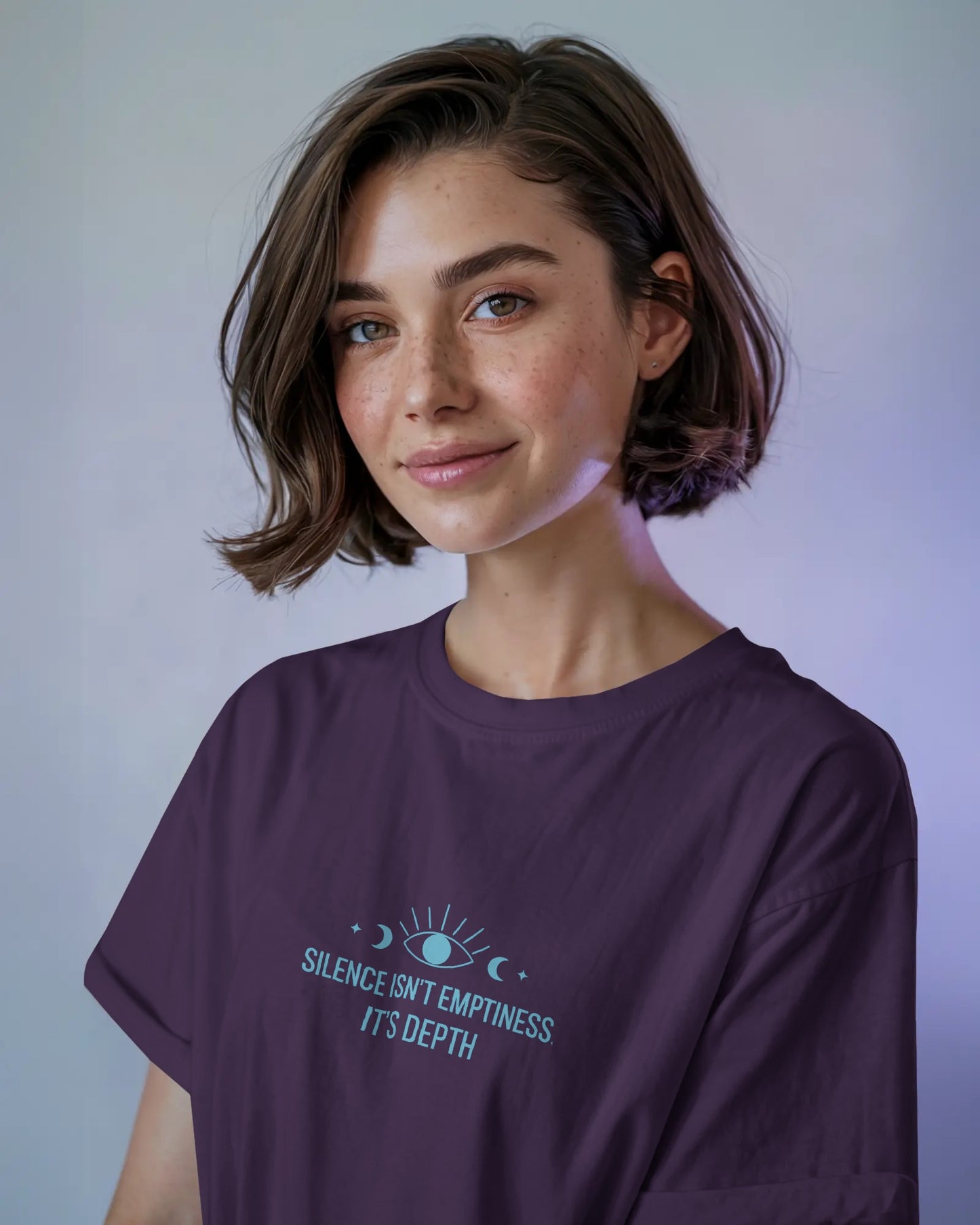 Silence Isn’t Emptiness It’s Depth | Unisex Oversized Classic T-Shirt| Healing Escape Collection