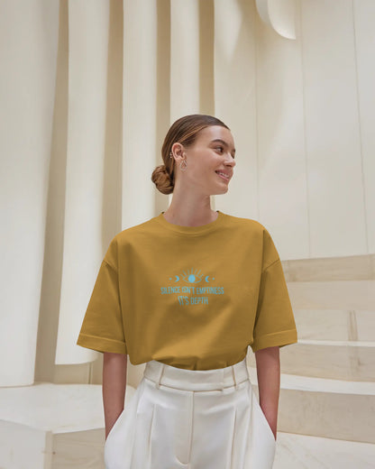Silence Isn’t Emptiness It’s Depth | Unisex Oversized Classic T-Shirt| Healing Escape Collection