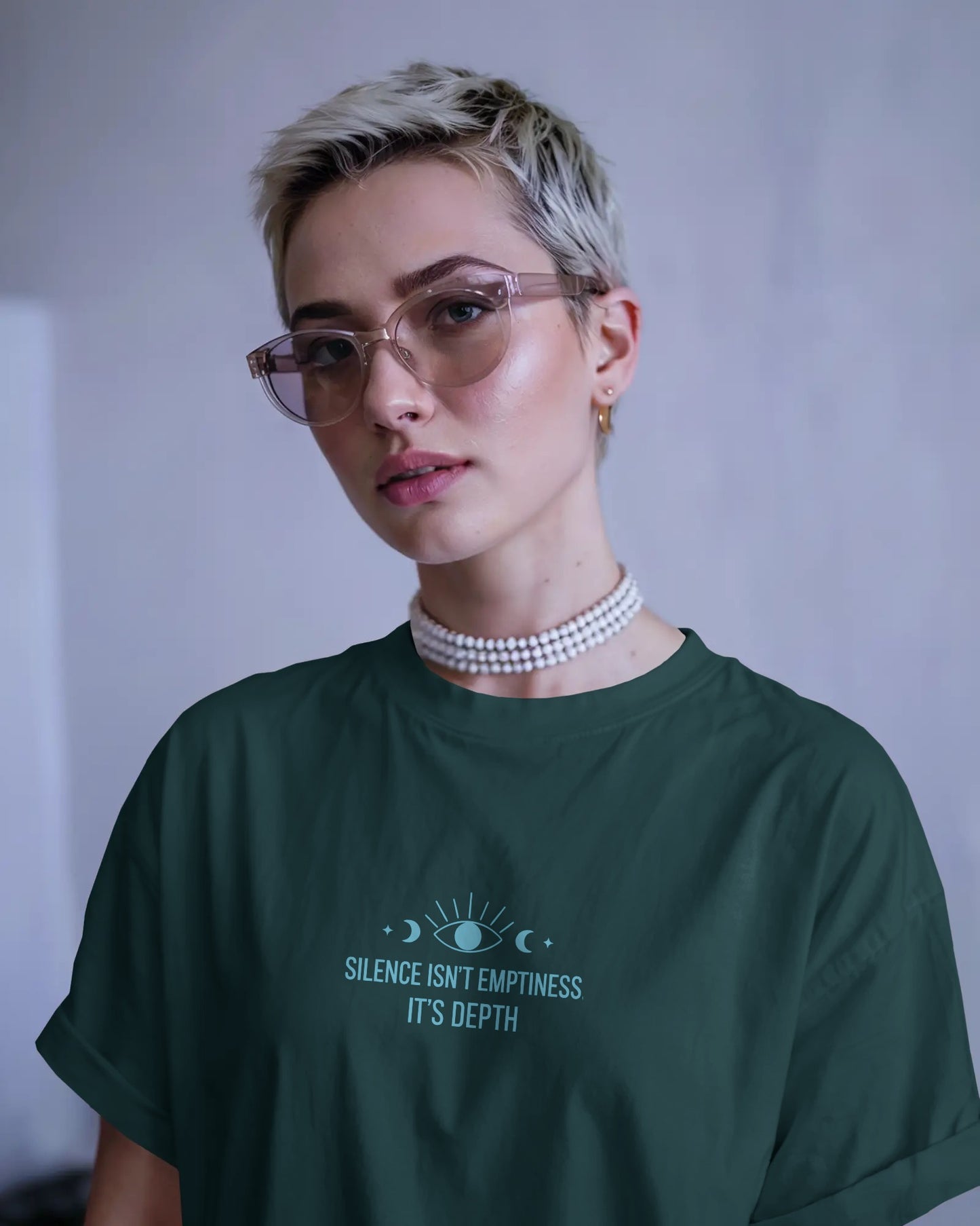 Silence Isn’t Emptiness It’s Depth | Unisex Oversized Classic T-Shirt| Healing Escape Collection