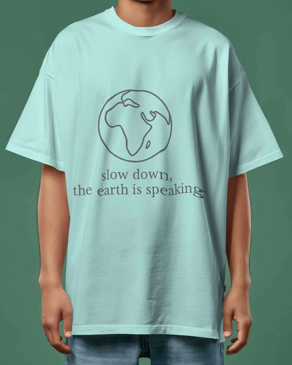slow_down_earth_speaking_fonr_male_model_green_mint