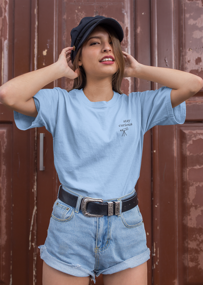 Stay Curious | Unisex Classic Crew T-Shirt| Corner Notes Collection